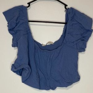 Free People off the shoulder cropped top